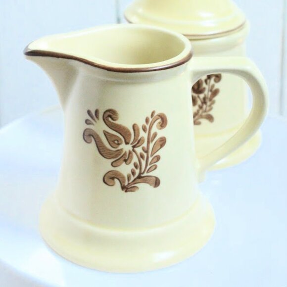 Pfaltzgraff Cream and Sugar Set/ Village Pattern - Picture 3 of 3